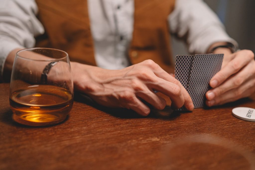 Person Playing Poker